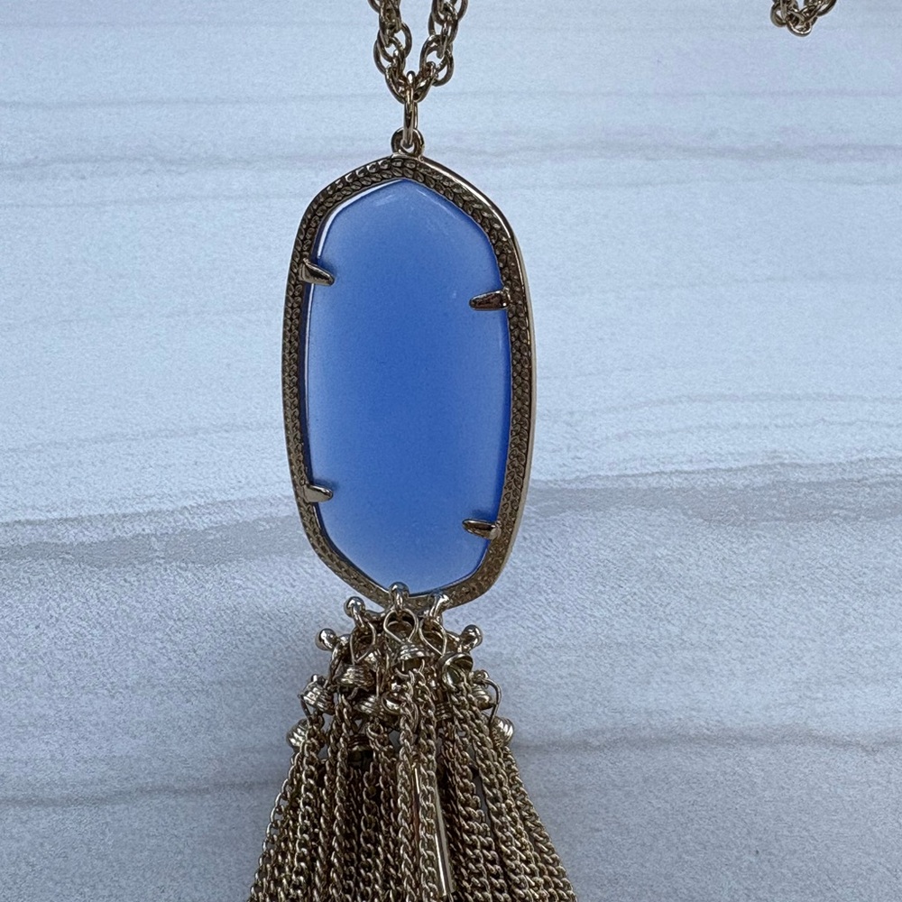 Kendra Scott periwinkle rayne necklace